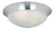 Essentials - 585x 3 Light 17 inch Satin Nickel Flush Mount Ceiling Light in Frosted