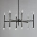 Rome 12 Light 29.25 inch Black Chandelier Ceiling Light