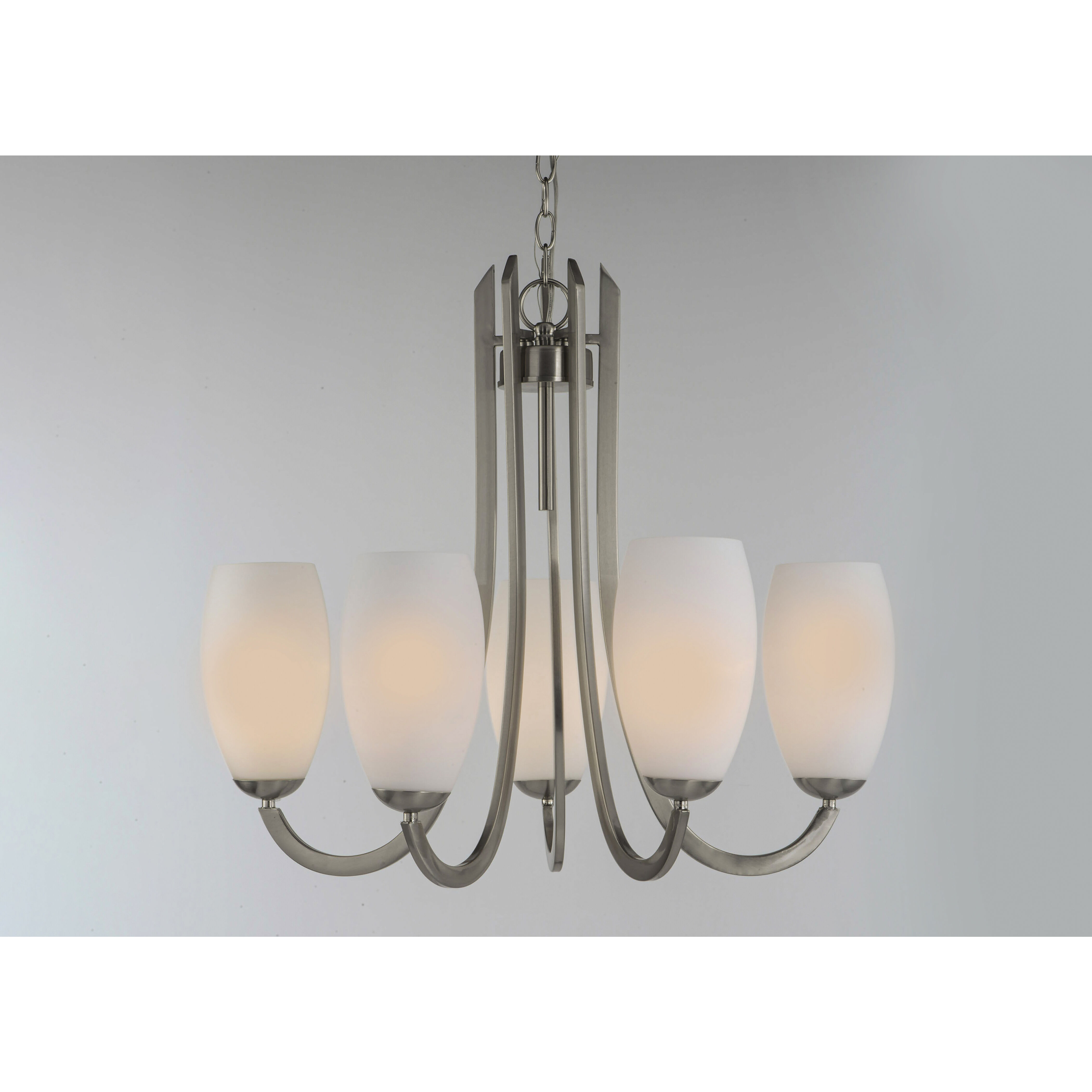 Taylor 5 Light 28 inch Satin Nickel Chandelier Ceiling Light
