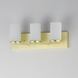 Lateral 3 Light 20 inch Satin Brass Bath Vanity Wall Light