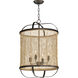 Cestino 4 Light 19 inch Antique Bronze Single Pendant Ceiling Light