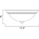 Outdoor Essentials - 194x 1 Light 11.5 inch Oil Rubbed Bronze Outdoor Flush Mount