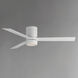 Tanker 52 inch Matte White Ceiling Fan with Light Kit, Outdoor Ceiling Fan