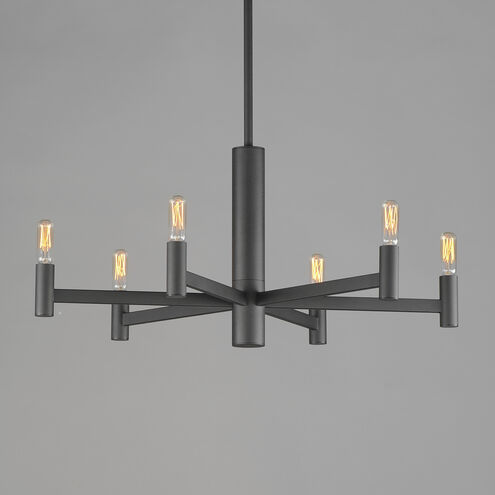 Emana 6 Light 25.5 inch Black Chandelier Ceiling Light