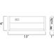 CounterMax MX-L120-DL 120 LED 13 inch Metallic Bronze Under Cabinet