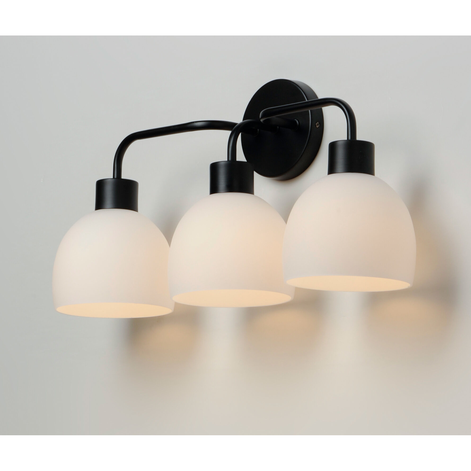 Coraline 3 Light 23 inch Black Bath Vanity Wall Light 