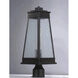 Schooner 1 Light 19 inch Olde Brass Outdoor Pole/Post Mount