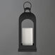 Marrakech 18.5 inch 60 watt Black Outdoor Deck Lantern