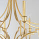 Normandy 8 Light 34 inch Gold Leaf Chandelier Ceiling Light
