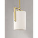 Dart 1 Light 4.5 inch Satin Brass Mini Pendant Ceiling Light