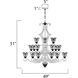 Symphony 15 Light 49 inch Oil Rubbed Bronze Multi-Tier Chandelier Ceiling Light