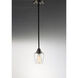 Goblet 1 Light 4.75 inch Black/Satin Nickel Mini Pendant Ceiling Light in Black and Satin Nickel