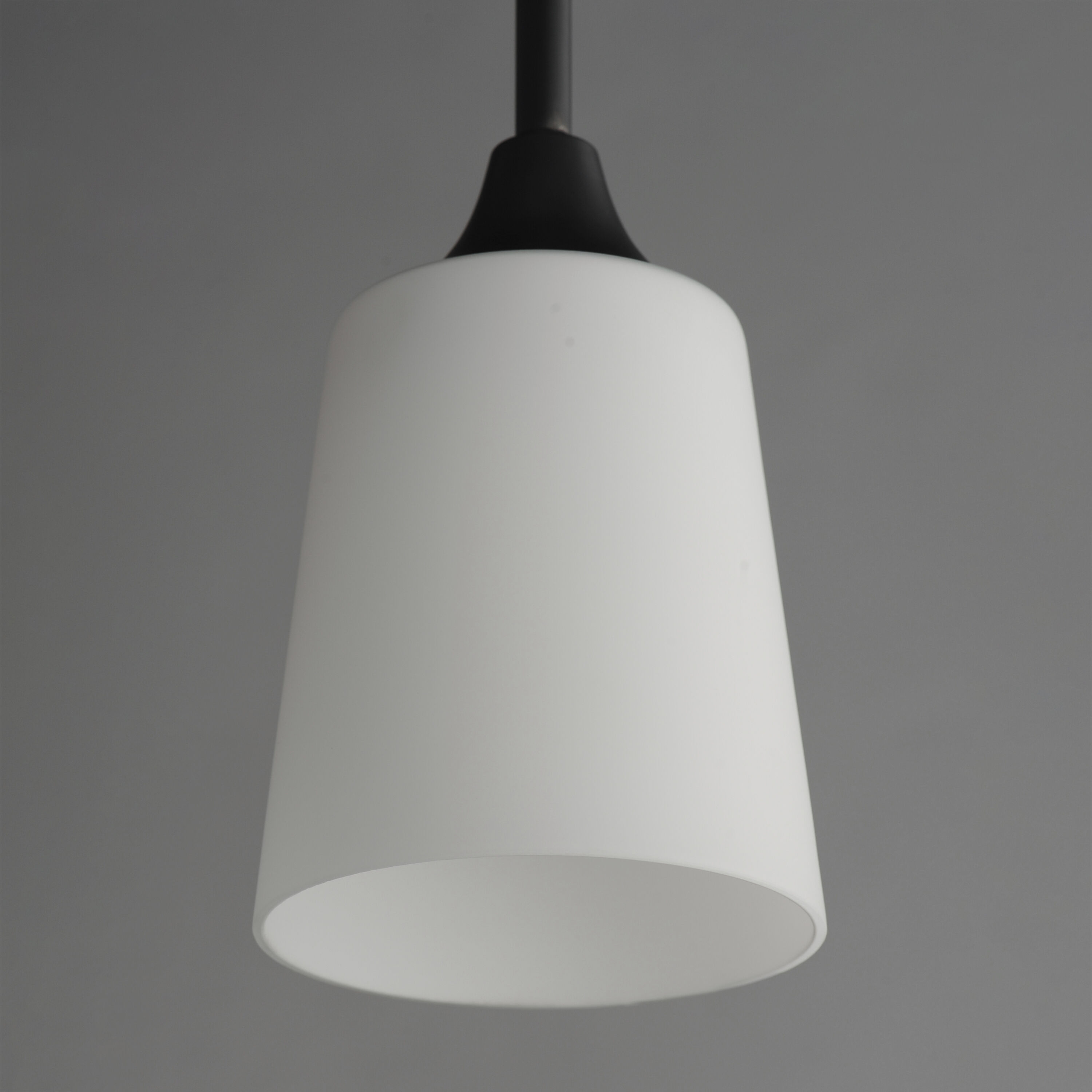 Hudson 1 Light 4.75 inch Black Mini Pendant Ceiling Light in Satin White