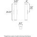 Caldera LED 20.25 inch White Outdoor Wall Mount