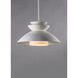 Nordic 1 Light 14.25 inch White Single Pendant Ceiling Light