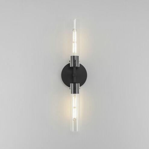 Equilibrium LED 6 inch Black Wall Sconce Wall Light