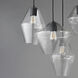 Geode 8 Light 17.5 inch Black Multi-Light Pendant Ceiling Light