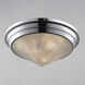 Hargreaves 3 Light 16.5 inch Polished Nickel Flush Mount Ceiling Light