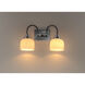 Swale 2 Light 17 inch Polished Chrome Bath Vanity Wall Light