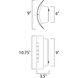 View LED 10.75 inch Bronze Outdoor Wall Mount