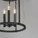 Belfry 3 Light 13 inch Black Outdoor Pendant in Clear