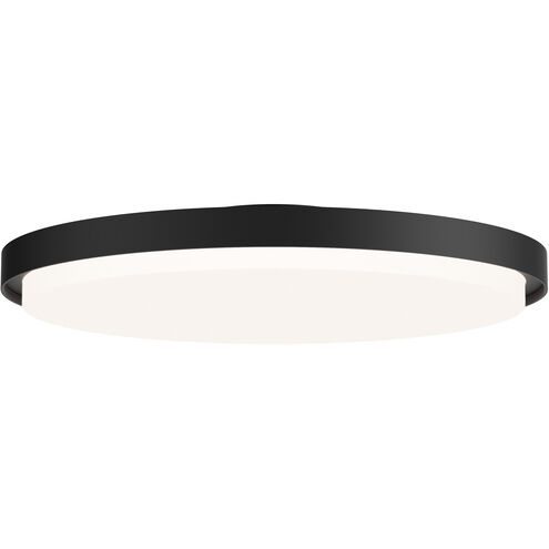 Float LED 15.25 inch Black Flush Mount Ceiling Light