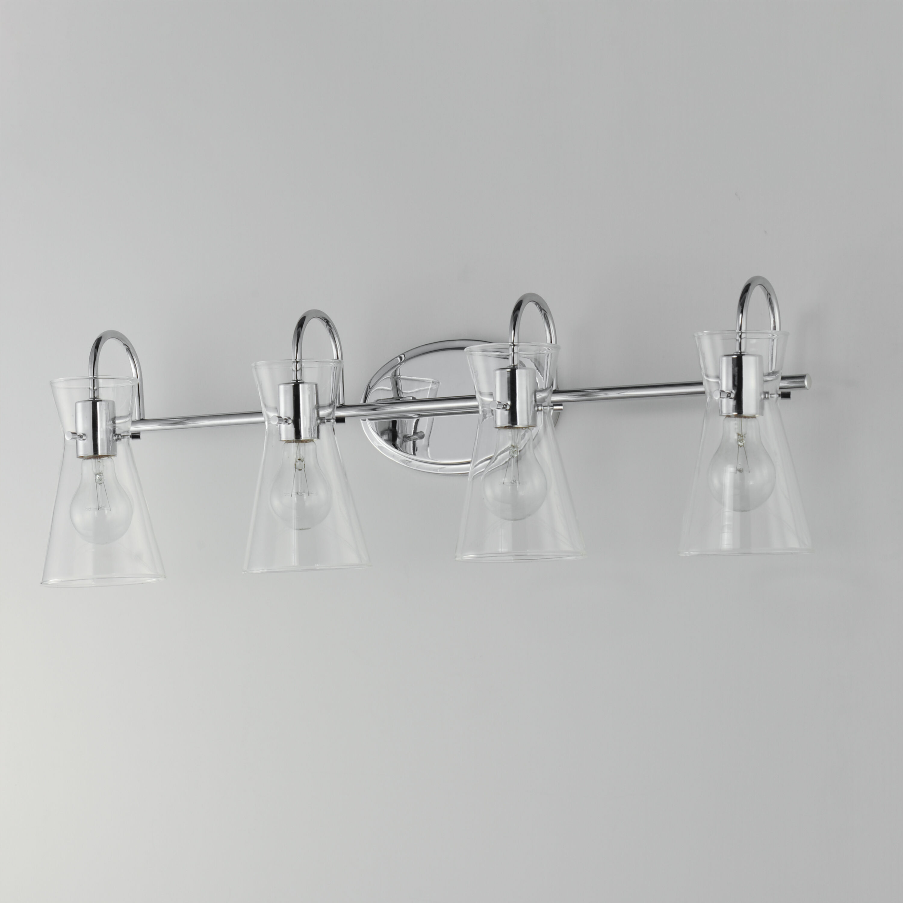 Ava 4 Light 30.7 inch Polished Chrome Bath Vanity Light Wall Light