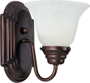 Essentials - 801x 1 Light 6 inch Oil Rubbed Bronze Wall Sconce Wall Light in Marble