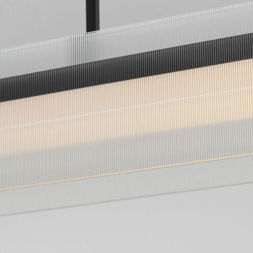 Spectre LED 47.25 inch Black and Natural Aged Brass Linear Pendant Ceiling Light