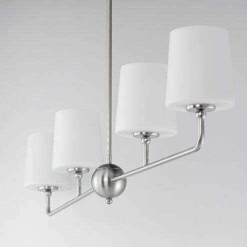 Bristol 4 Light 48 inch Satin Nickel Linear Pendant Ceiling Light
