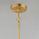 Babylon 1 Light 7.25 inch Satin Brass Single Pendant Ceiling Light