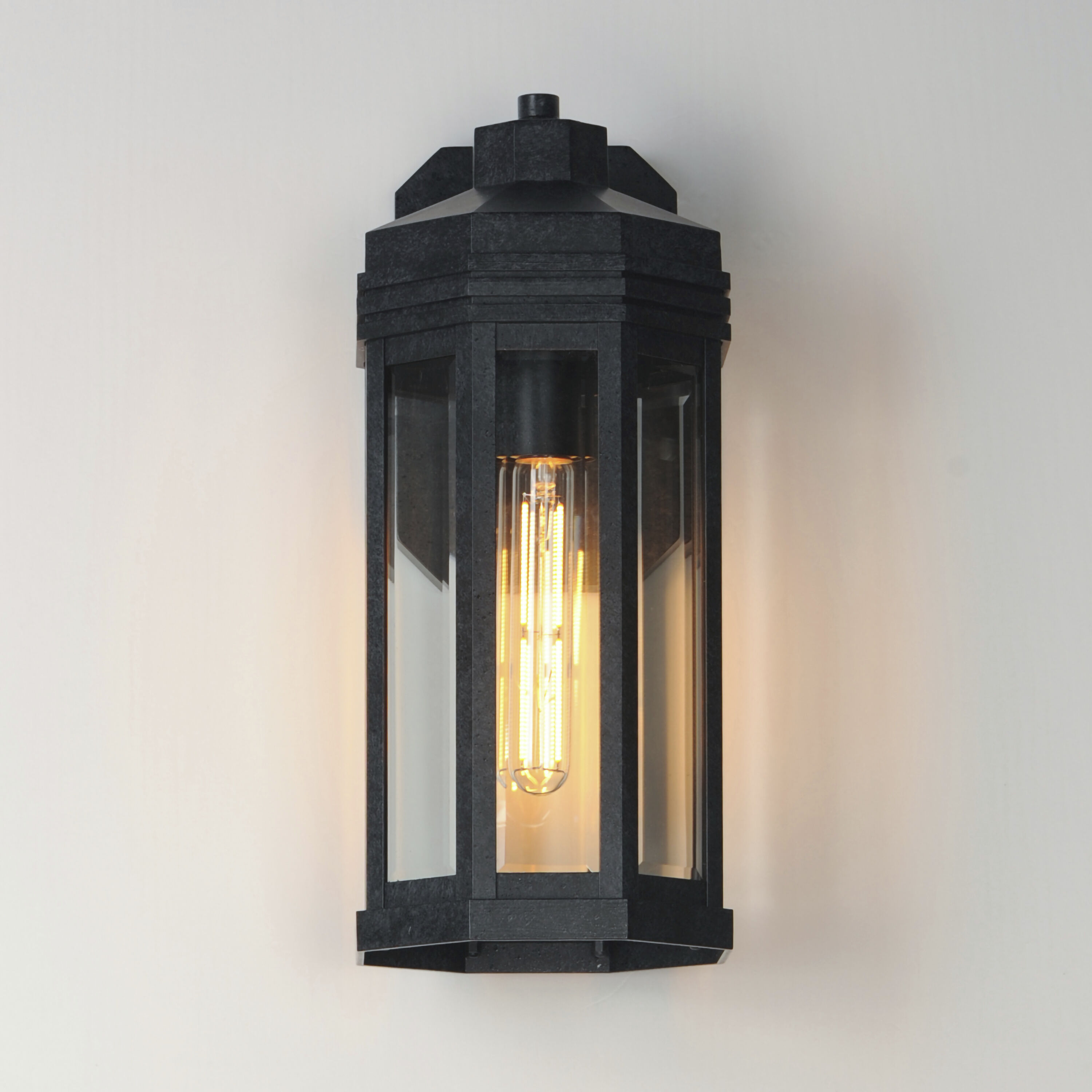 Wright 1 Light 16.25 inch Black Patina Outdoor Wall Mount