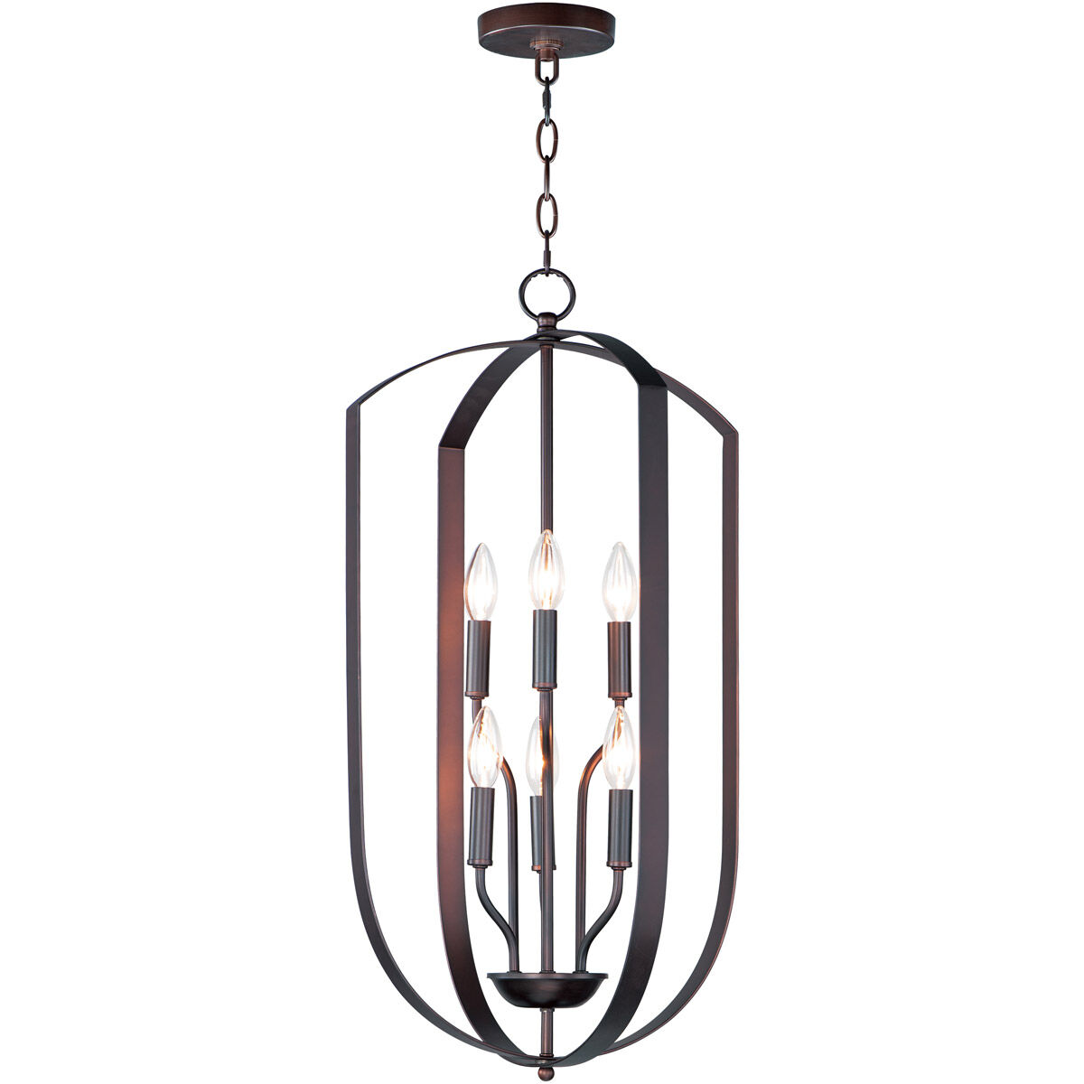 Provident 6 Light 15 inch Oil Rubbed Bronze Chandelier Ceiling Light