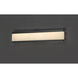 Visor LED 30 inch Black Bath Vanity Wall Light