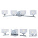 Elle 4 Light 29 inch Polished Chrome Bath Vanity Wall Light