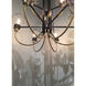 Bauhaus 9 Light 28 inch Bronze/Satin Brass Multi-Tier Chandelier Ceiling Light