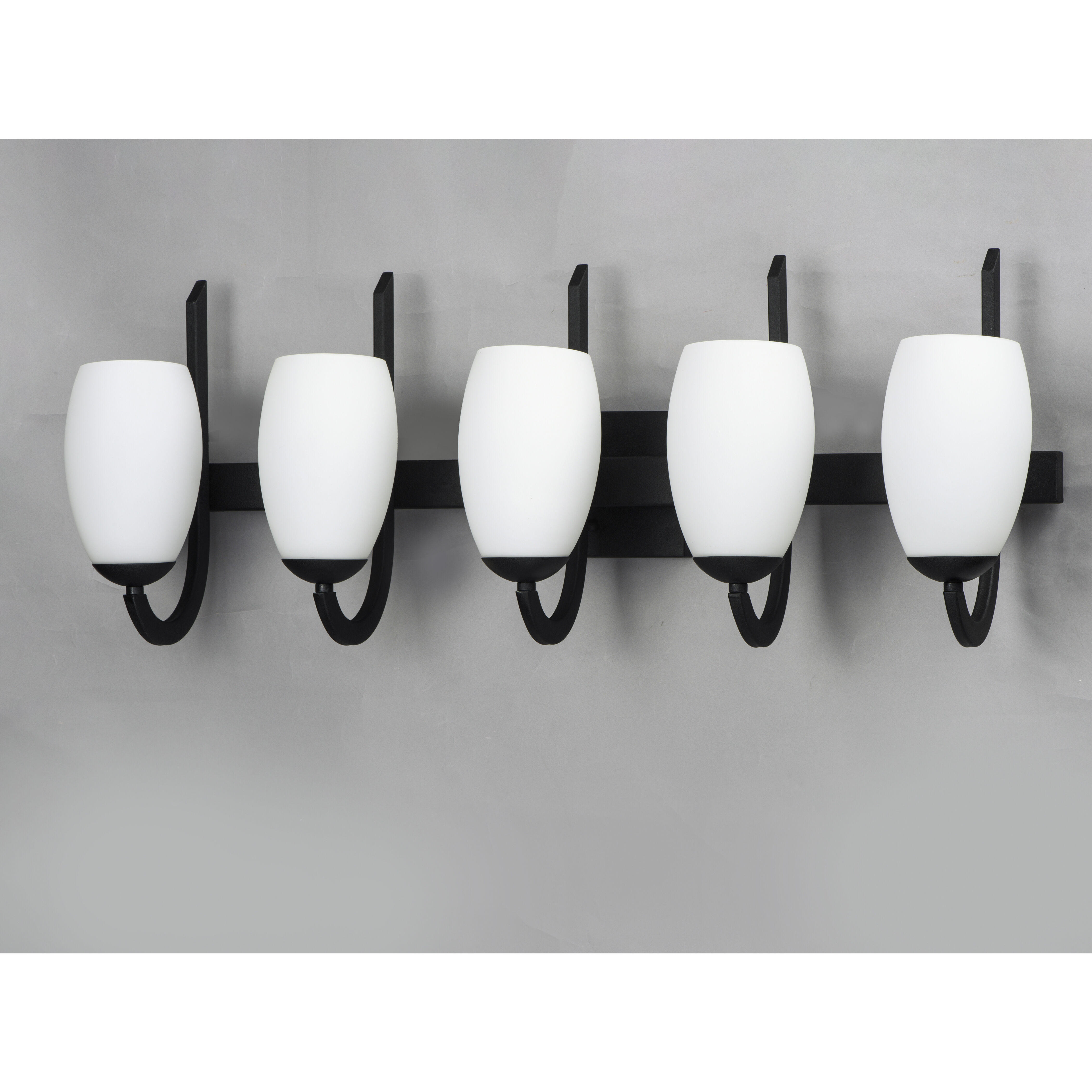 Taylor 5 Light 31.5 inch Textured Black Bath Vanity Wall Light