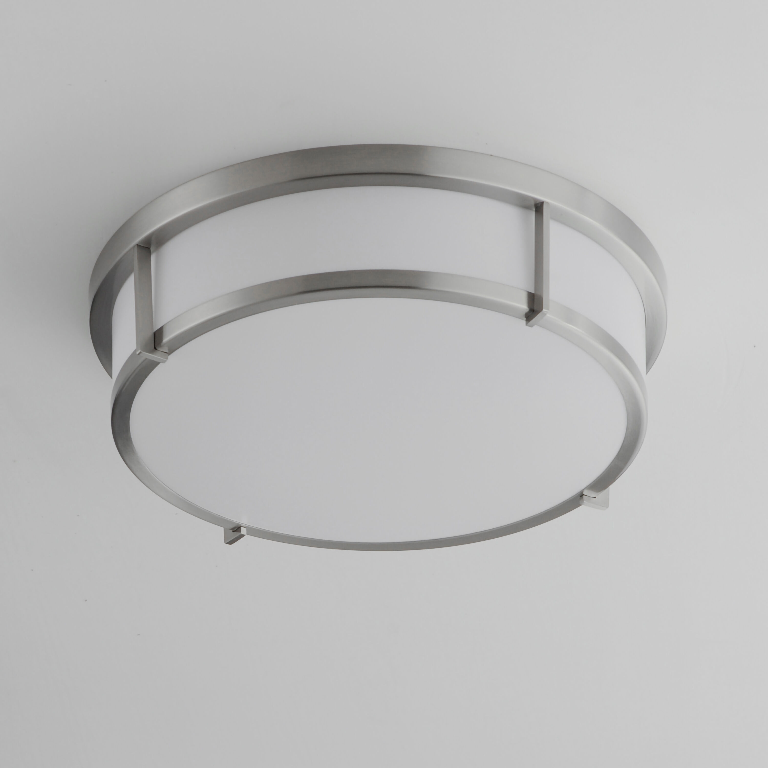 Rogue LED 13 inch Satin Nickel Flush Mount Ceiling Light