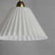 Kismet 1 Light 12 inch Gold Leaf Single Pendant Ceiling Light