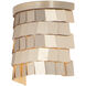 Glamour 2 Light 4.75 inch Champagne and Gold Wall Sconce Wall Light