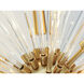 Polaris 8 Light 25 inch Satin Brass Flush Mount Ceiling Light