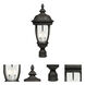 Knob Hill DC 3 Light 28 inch Sienna Outdoor Pole/Post Mount