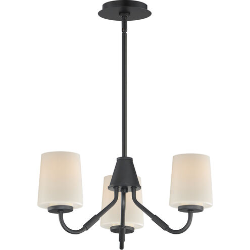 Durham 3 Light 18.5 inch Black Mini Chandelier Ceiling Light