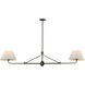 Dunbridge 2 Light 62 inch Antique Bronze Linear Pendant Ceiling Light