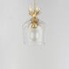 Paloma 1 Light 7.75 inch Gold Leaf Single Pendant Ceiling Light
