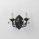 Elegante 2 Light 12 inch Oil Rubbed Bronze Wall Sconce Wall Light