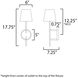 Paoli 1 Light 6 inch Charcoal Bronze Wall Sconce Wall Light