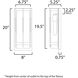 Foundry 1 Light 20 inch Black Outdoor Wall Mount