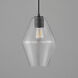 Geode 1 Light 8.7 inch Black Mini Pendant Ceiling Light