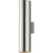 Outpost 2 Light 22 inch Brushed Aluminum Outdoor Wall Mount